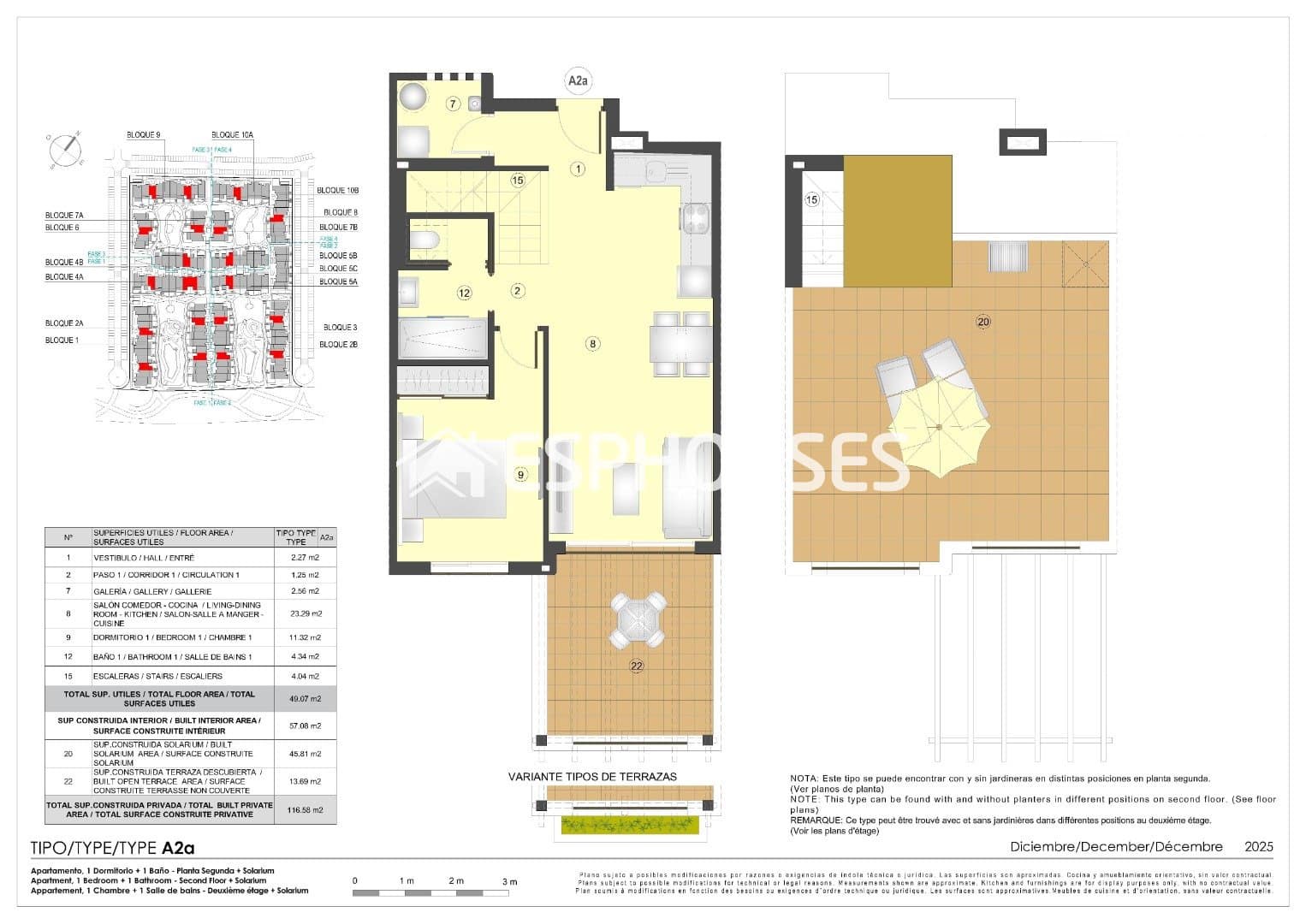 1 slaapkamer Penthouse te koop in Pulpi met zwembad - € 193.000 (Ref: 10014835)