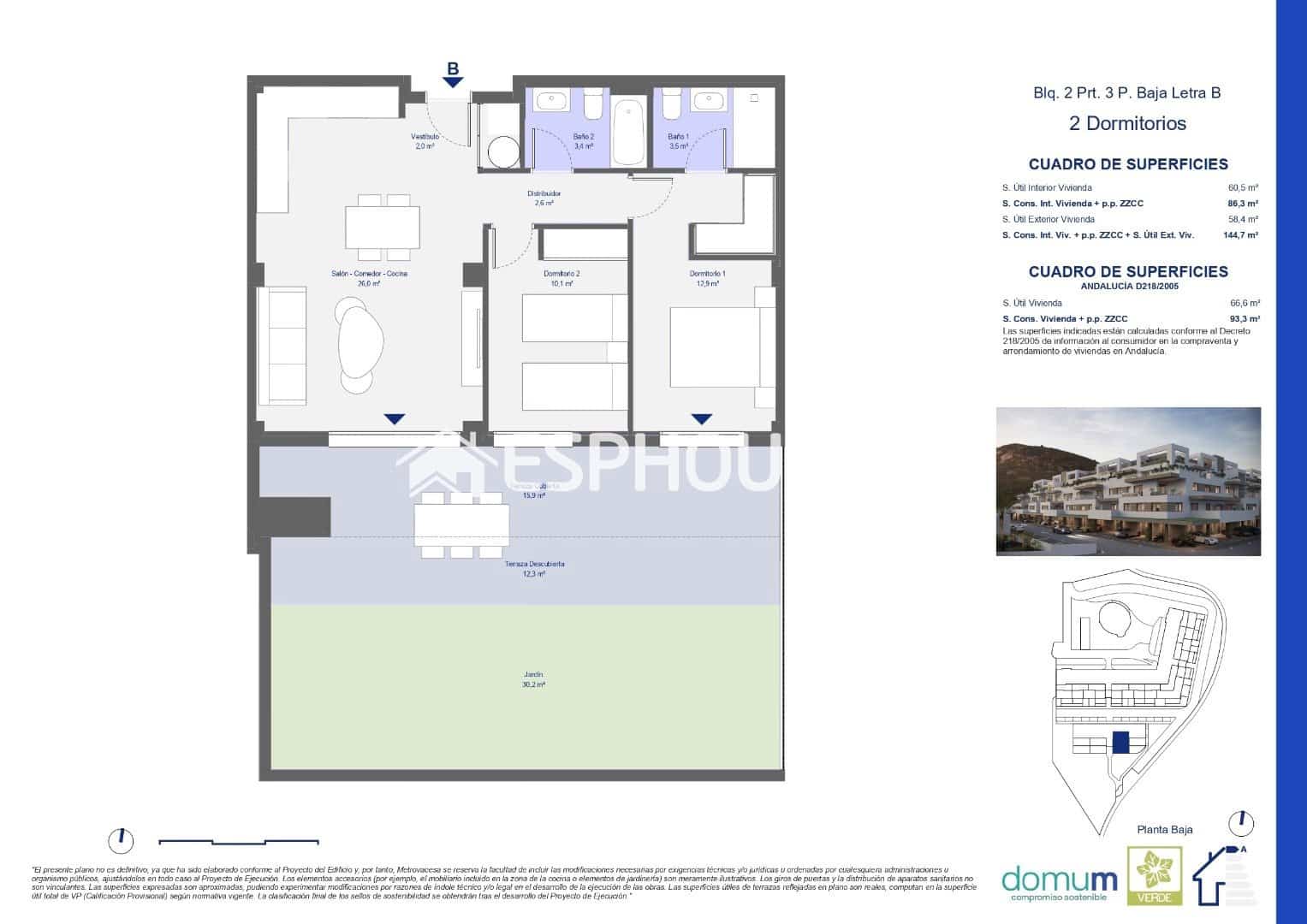 2 sypialnia Apartament na sprzedaż w Pulpi z basenem garażem - 233 000 € (Ref: 10014839)