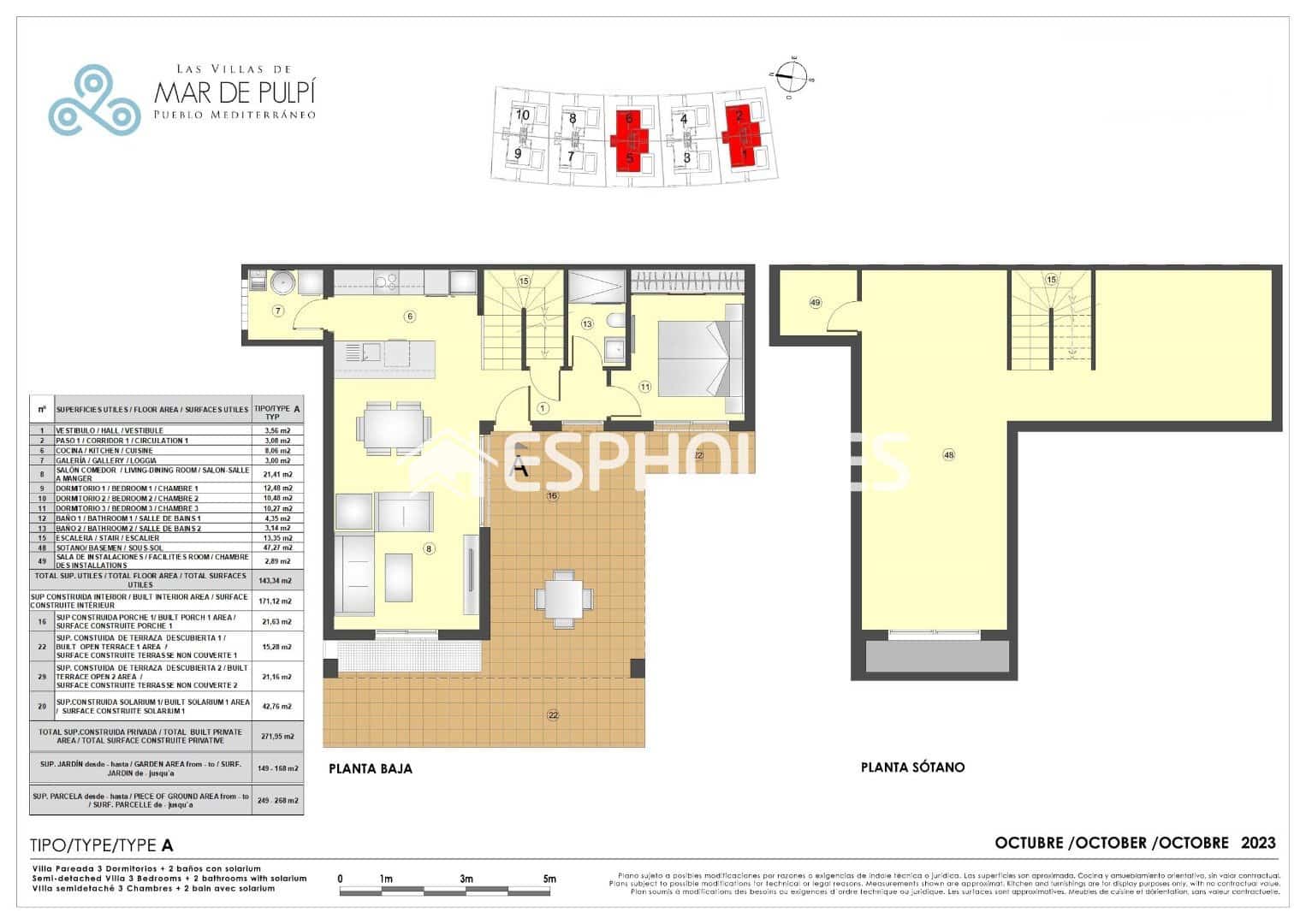 3 soveværelse Byhus til salg i Pulpi med garage - € 447.000 (Ref: 10014848)