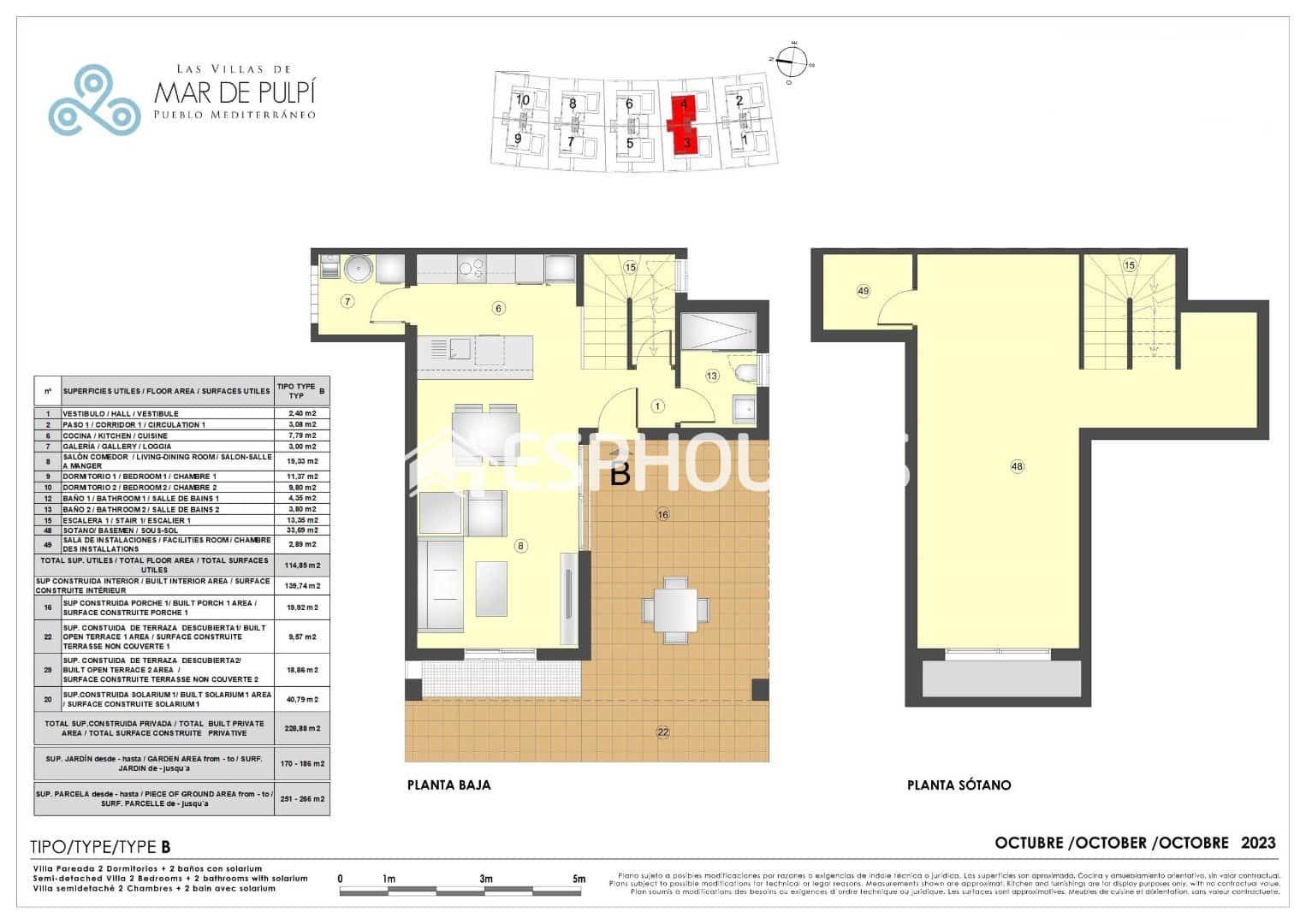 2 bedroom Townhouse for sale in Pulpi with garage - € 383,000 (Ref: 10014849)