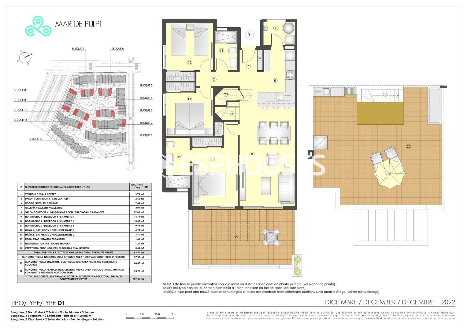 3 Zimmer Penthouse zu verkaufen in Pulpi mit Pool - 356.000 € (Ref: 10014851)