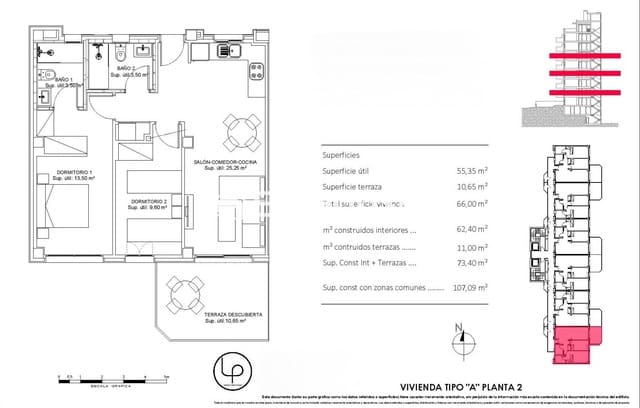 2 soverom Leilighet til salgs i La Cala de Villajoyosa, La Villajoyosa / Vila Joiosa med svømmebasseng garasje - € 421 750 (Ref: 10018177)