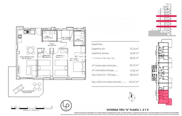 3 soverom Leilighet til salgs i La Cala de Villajoyosa, La Villajoyosa / Vila Joiosa med svømmebasseng garasje - € 536 750 (Ref: 10018182)