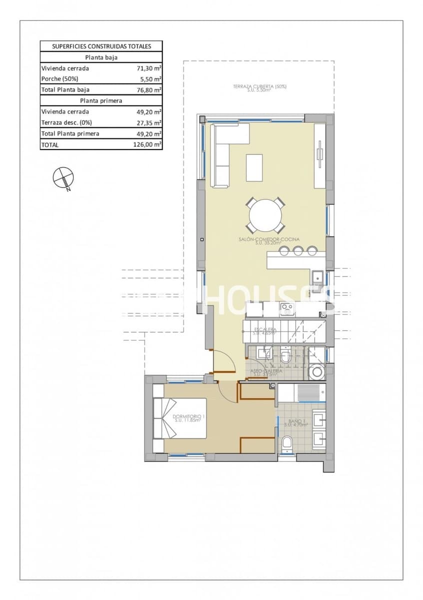 3 sovrum Villa till salu i Pilar de la Horadada med pool garage - 460 000 € (Ref: 10025288)