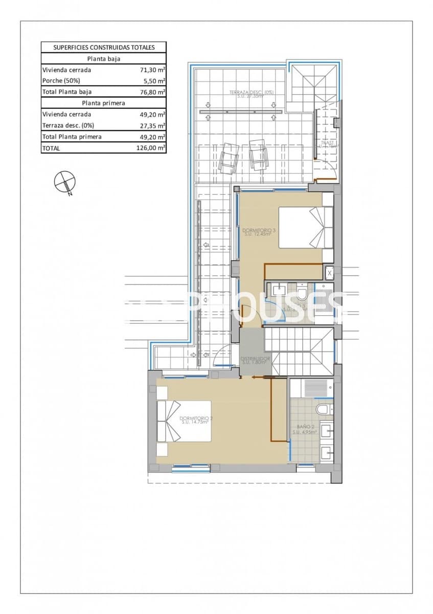 3 sovrum Villa till salu i Pilar de la Horadada med pool garage - 460 000 € (Ref: 10025288)