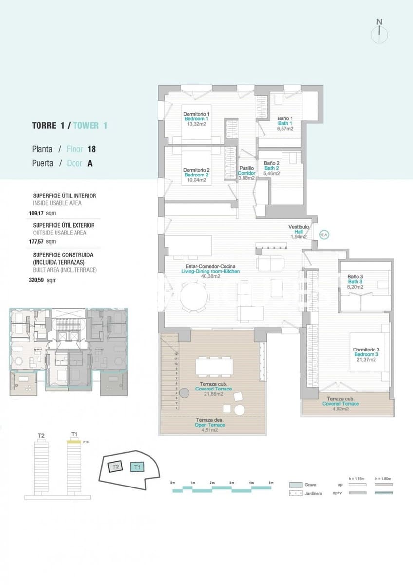3 makuuhuone Kattohuoneisto myytävänä paikassa Calpe / Calp mukana uima-altaan - 1 650 000 € (Ref: 10025292)