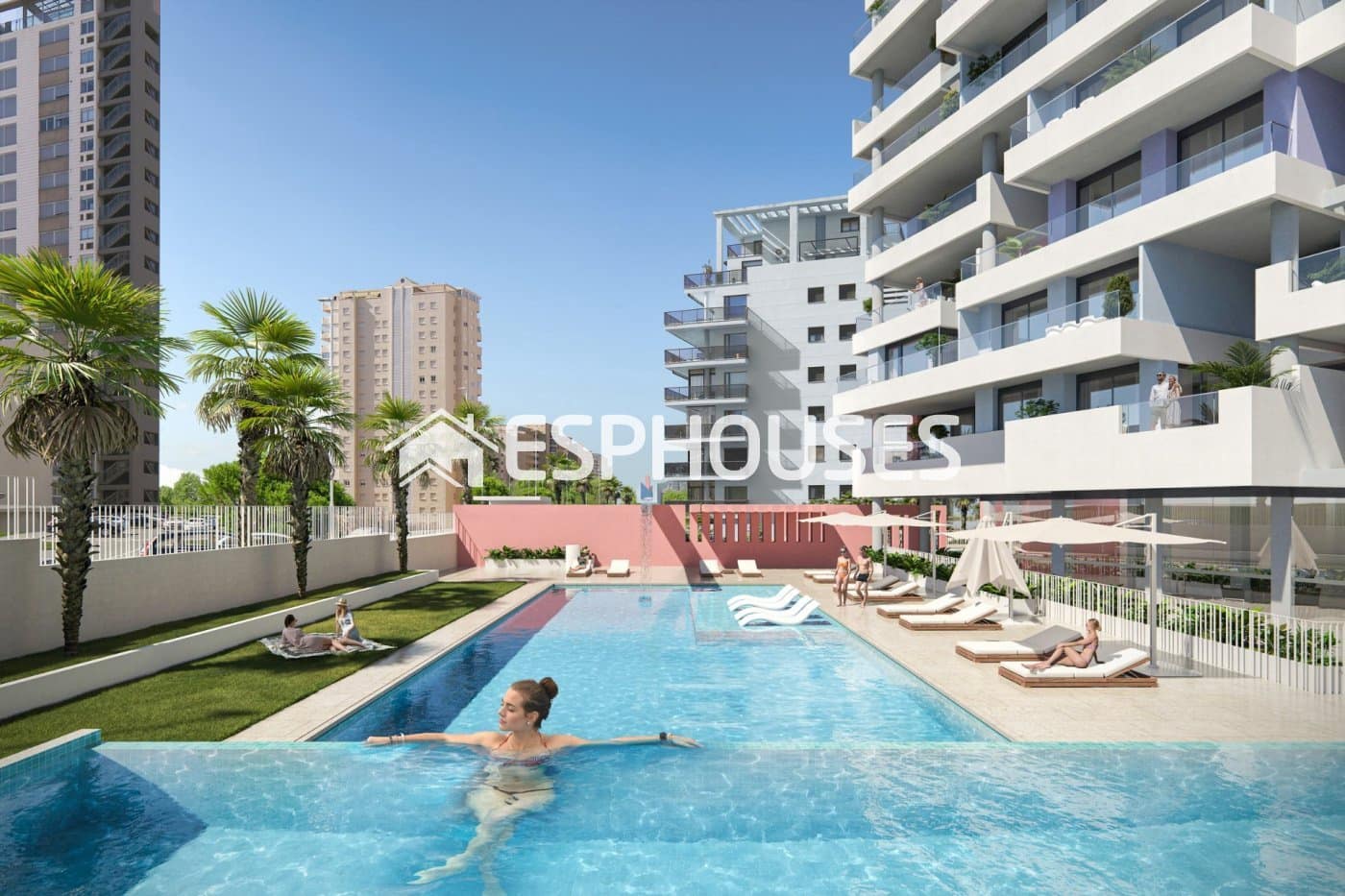 Apartamento de 2 habitaciones en Calpe / Calp en venta con piscina - 620.000 € (Ref: 10025293)