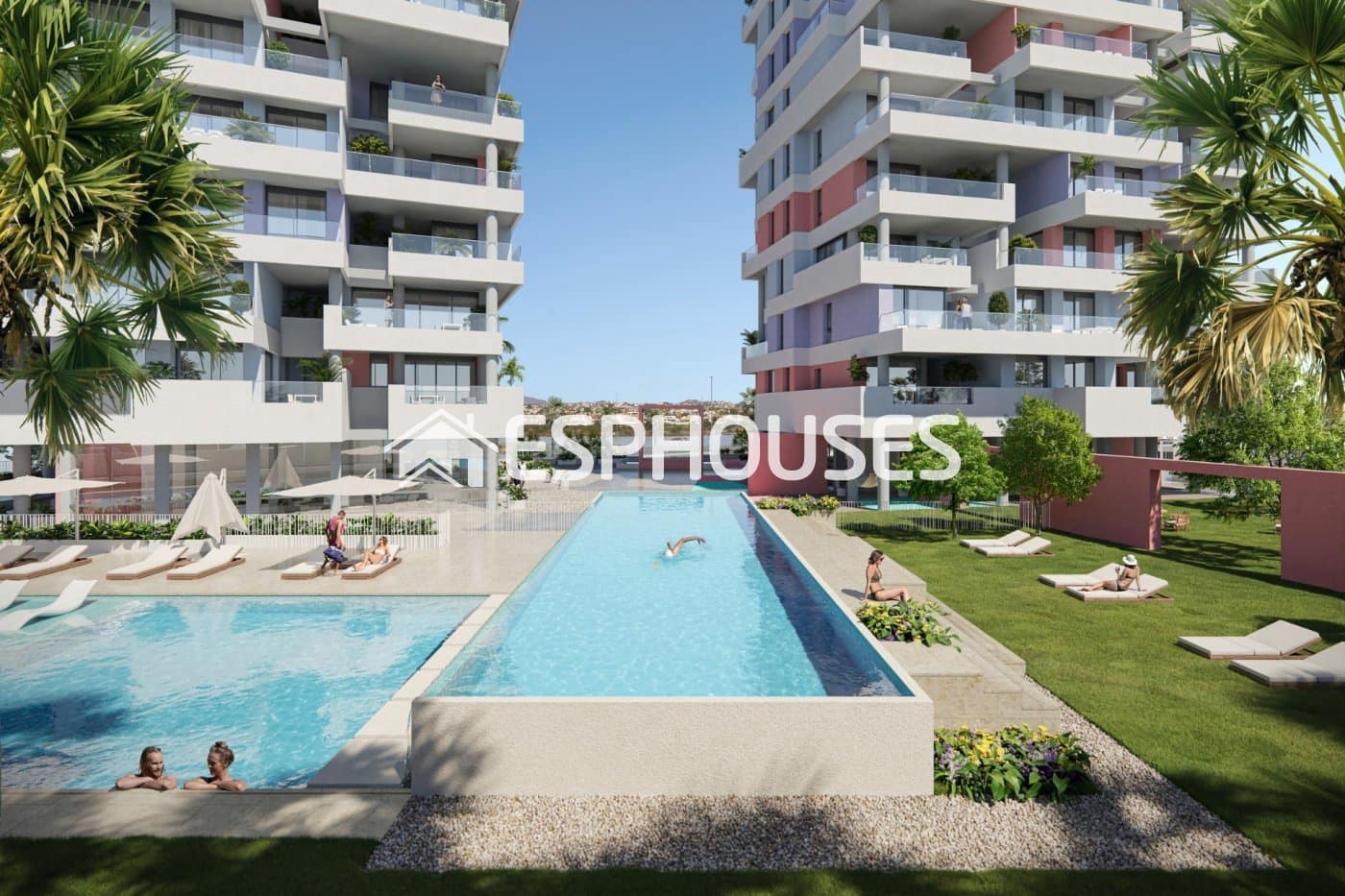 Apartamento de 2 habitaciones en Calpe / Calp en venta con piscina - 620.000 € (Ref: 10025293)