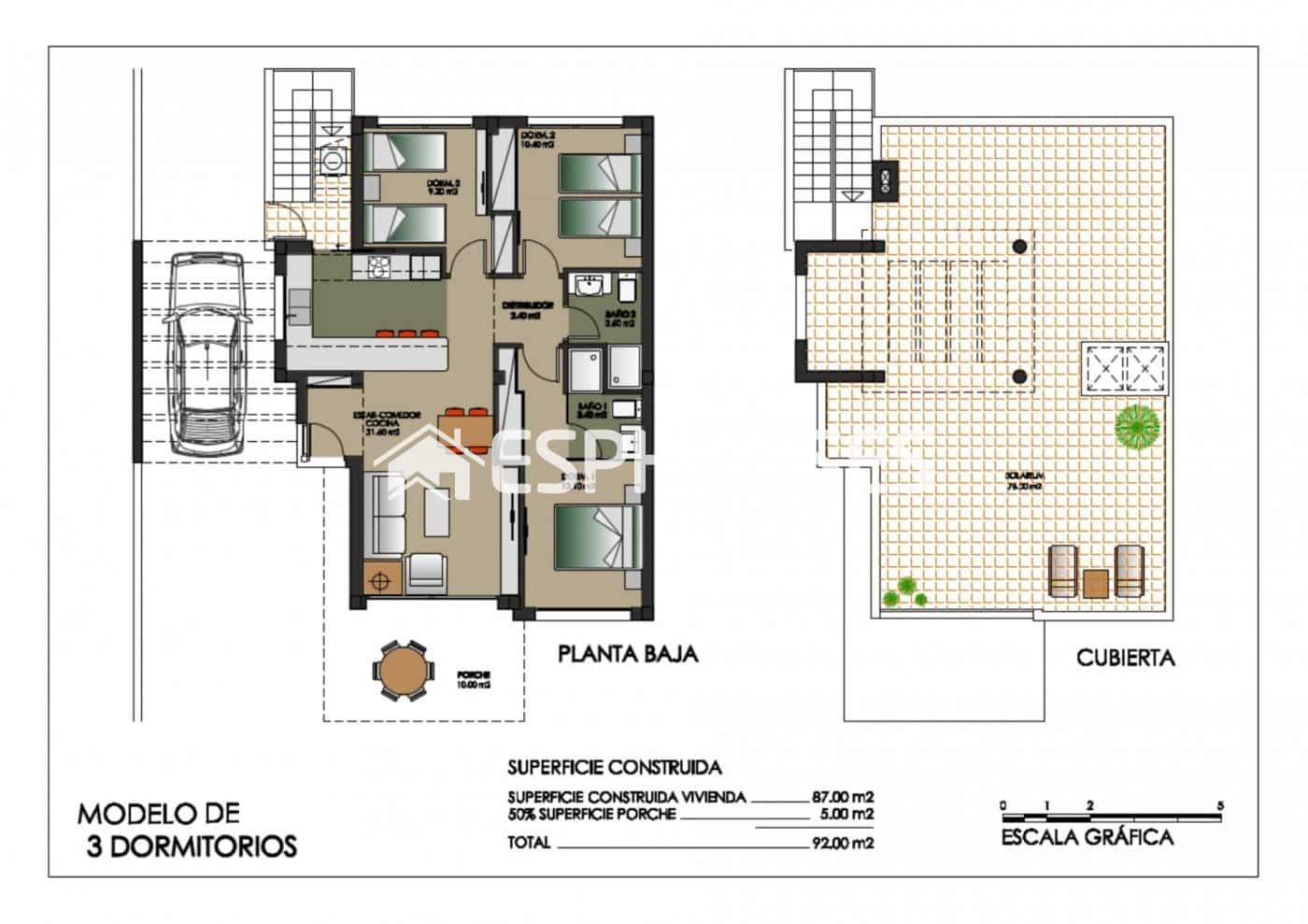 3 sypialnia Willa na sprzedaż w San Miguel de Salinas z basenem garażem - 630 000 € (Ref: 10025303)
