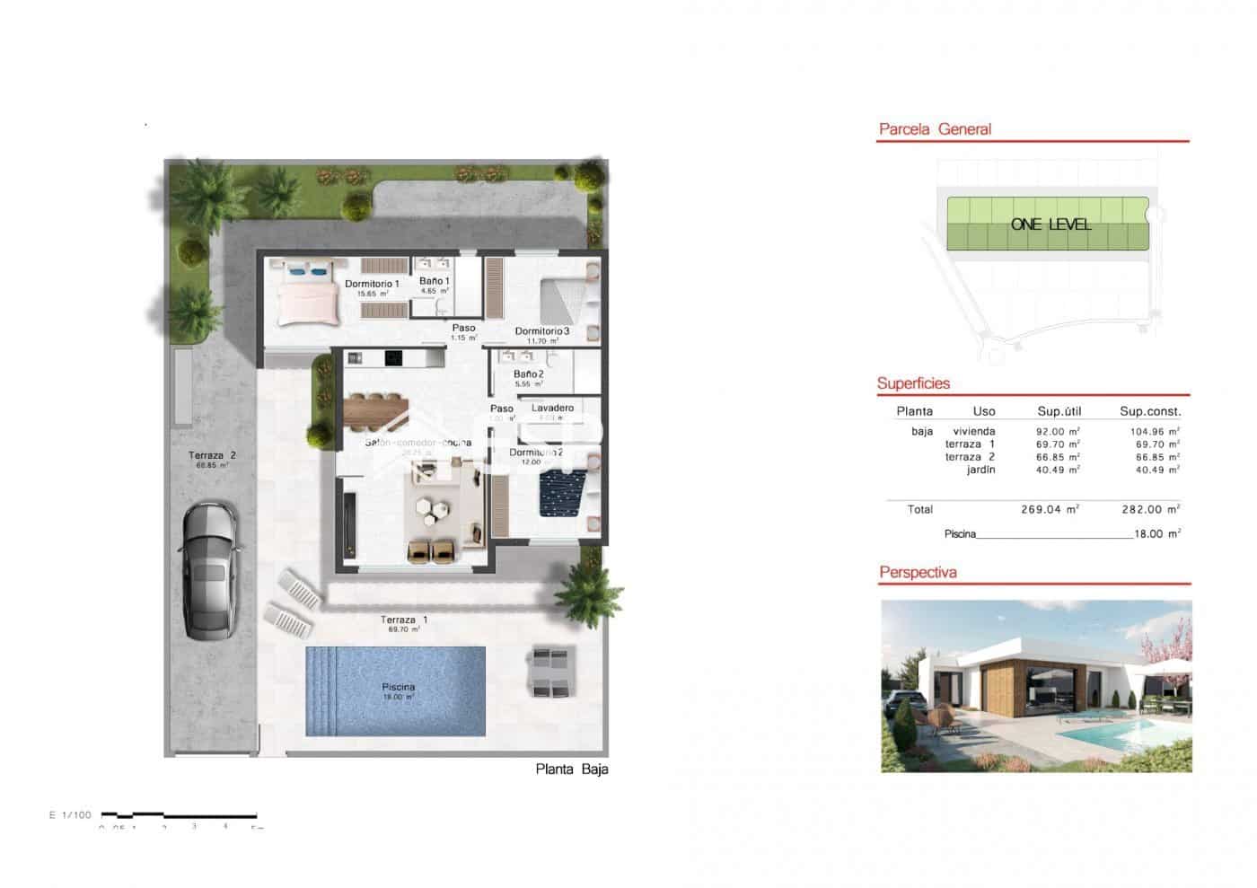 3 bedroom Villa for sale in Banos y Mendigo with pool garage - € 413,400 (Ref: 10025310)