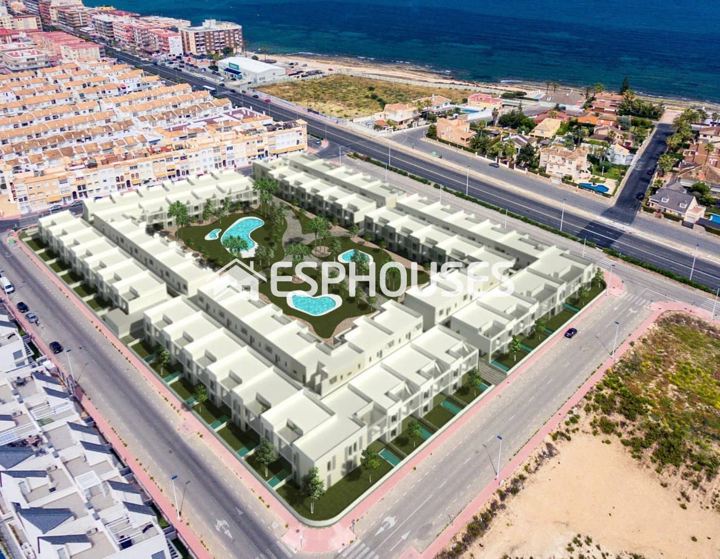 2 sypialnia Bungalow na sprzedaż w Torrevieja z basenem - 380 000 € (Ref: 10025315)