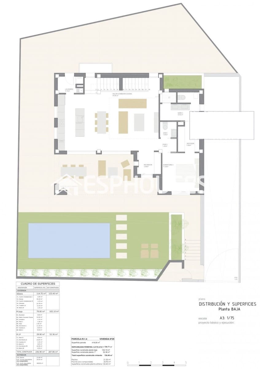 Chalet de 3 habitaciones en Los Altos en venta con piscina garaje - 550.000 € (Ref: 10025319)