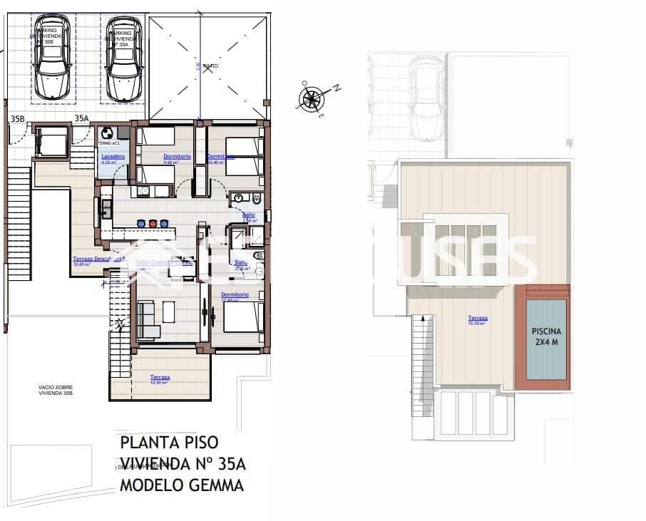 2 bedroom Bungalow for sale in San Miguel de Salinas with pool garage - € 399,000 (Ref: 10025321)