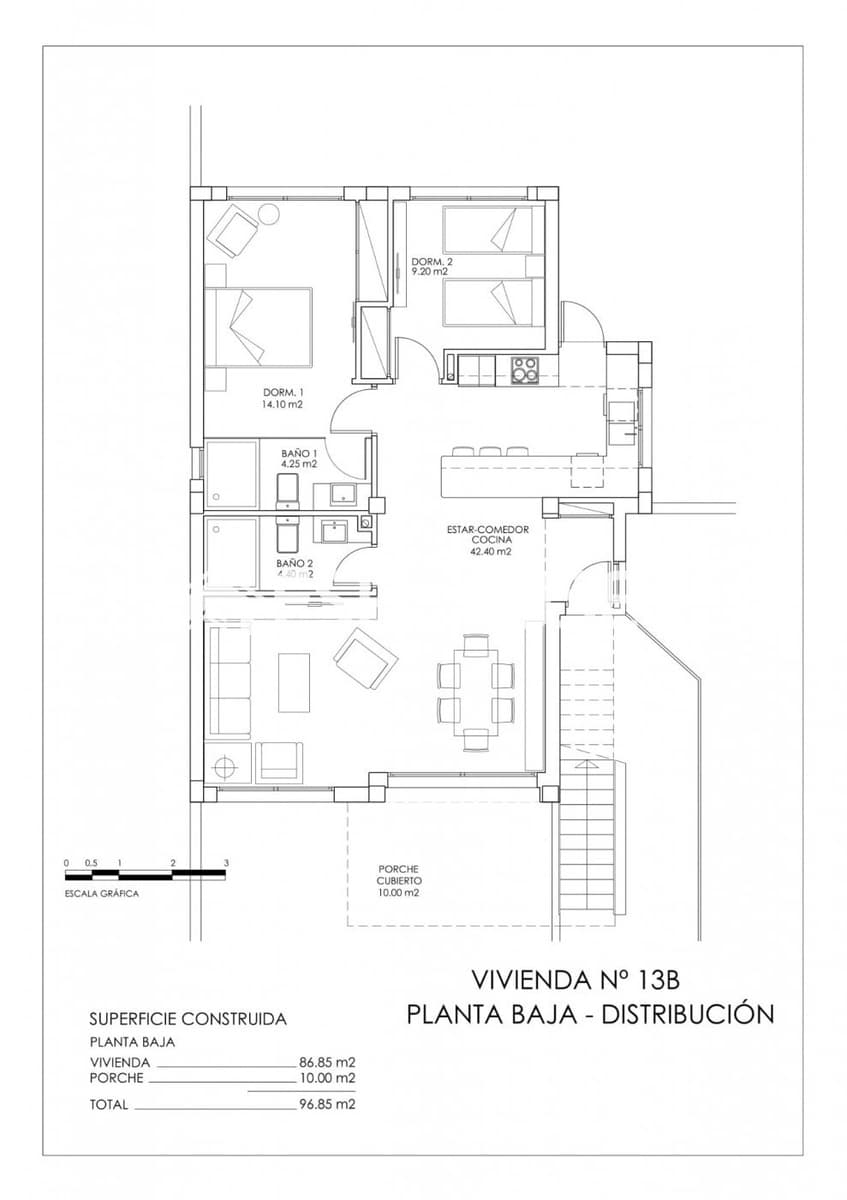 2 quarto Bungalow para venda em San Miguel de Salinas com piscina garagem - 339 000 € (Ref: 10025322)