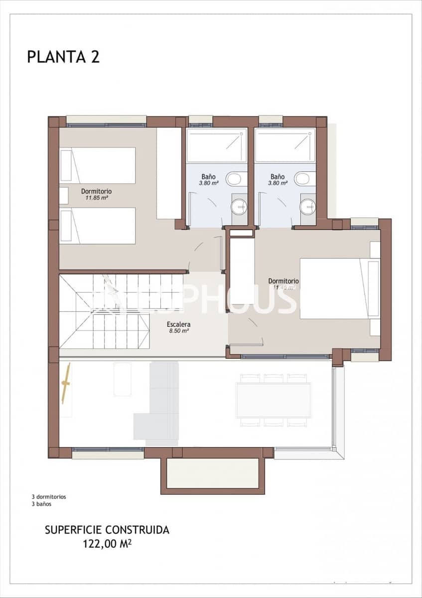 3 makuuhuone Huvila myytävänä paikassa Vera mukana uima-altaan - 475 000 € (Ref: 10025324)