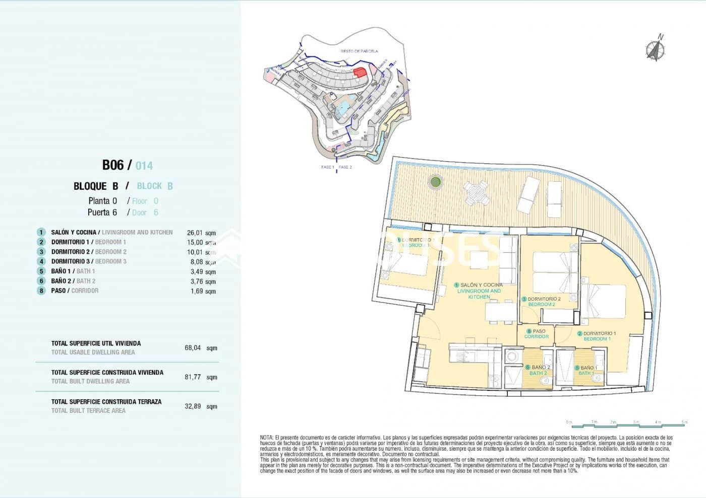 3 soverom Leilighet til salgs i Aguilas med svømmebasseng - € 341 000 (Ref: 10025329)