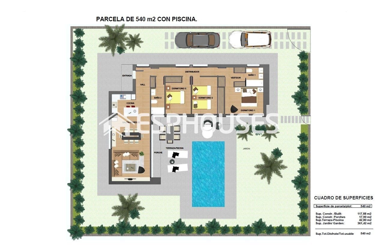 3 quarto Moradia para venda em Calasparra com piscina - 359 000 € (Ref: 10025334)