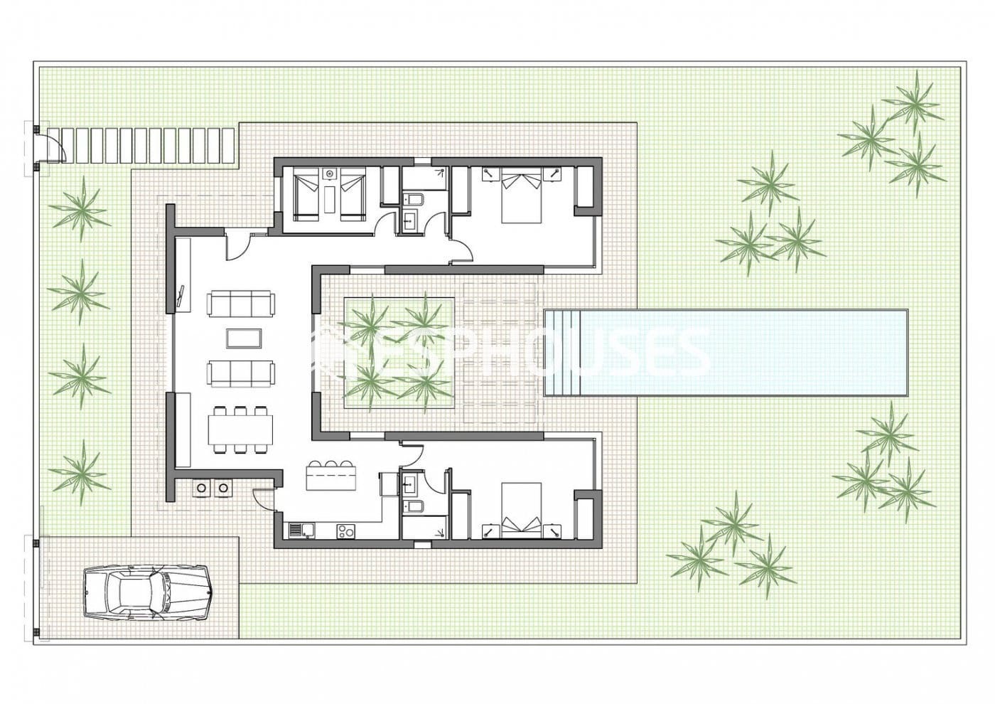 3 Zimmer Villa zu verkaufen in Benijofar mit Pool - 657.000 € (Ref: 10025339)