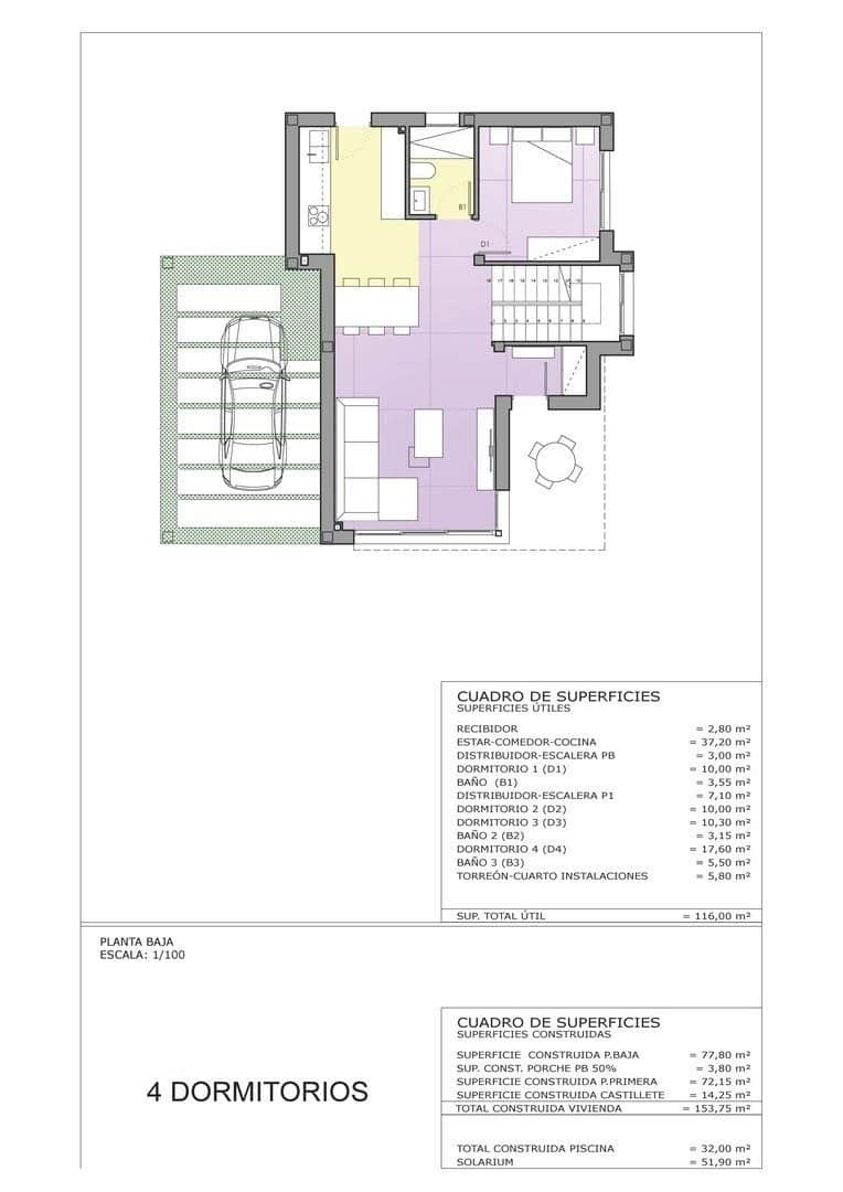 4 bedroom Villa for sale in Playa Honda with pool garage - € 790,000 (Ref: 10025348)
