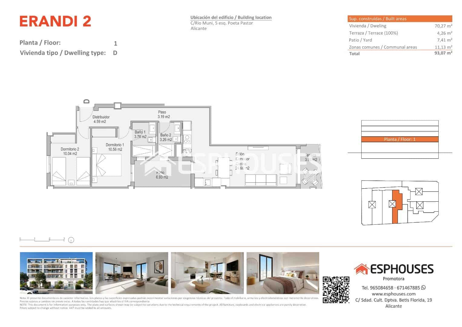 2 camera da letto Appartamento in vendita in Alicante citta con piscina - 269.000 € (Rif: 10032476)