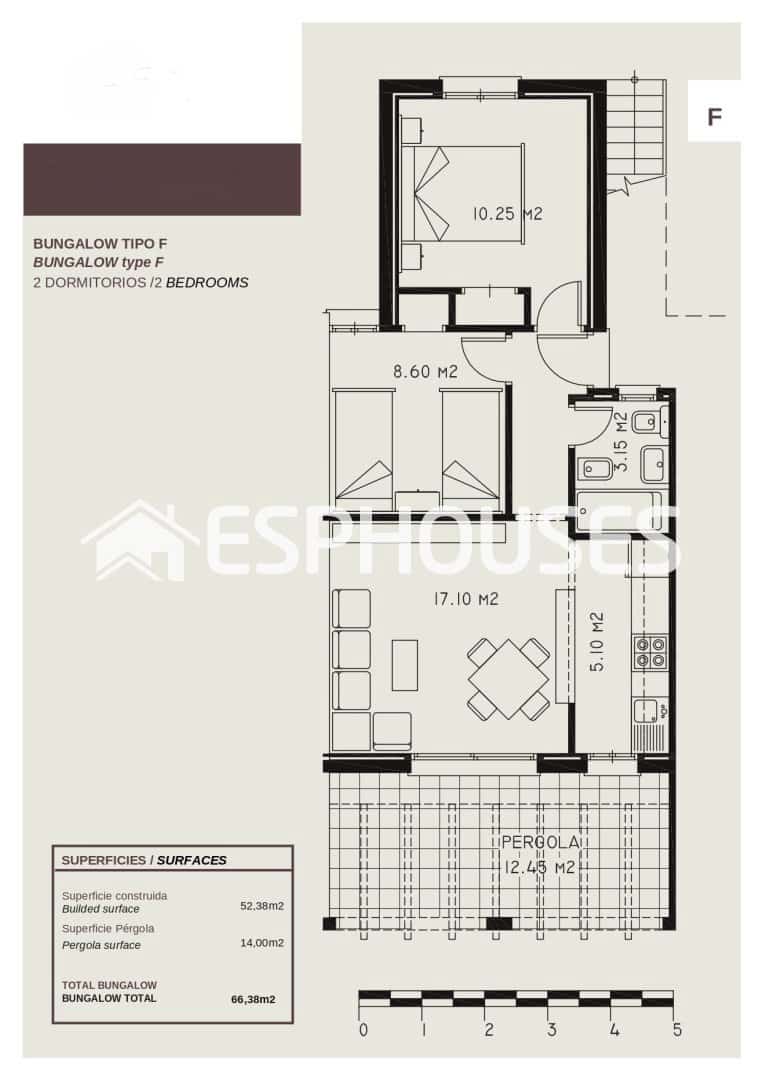 2 bedroom Semi-detached Villa for sale in Calpe / Calp with pool garage - € 240,000 (Ref: 10041818)