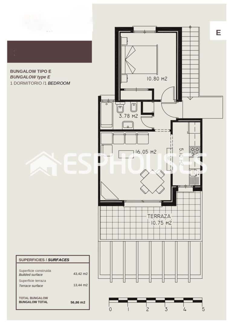 1 bedroom Semi-detached Villa for sale in Calpe / Calp with pool garage - € 190,000 (Ref: 10041821)