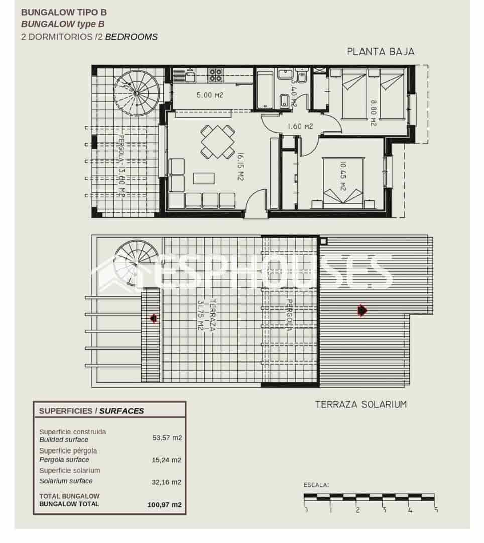 2 bedroom Semi-detached Villa for sale in Calpe / Calp with pool garage - € 270,000 (Ref: 10041824)