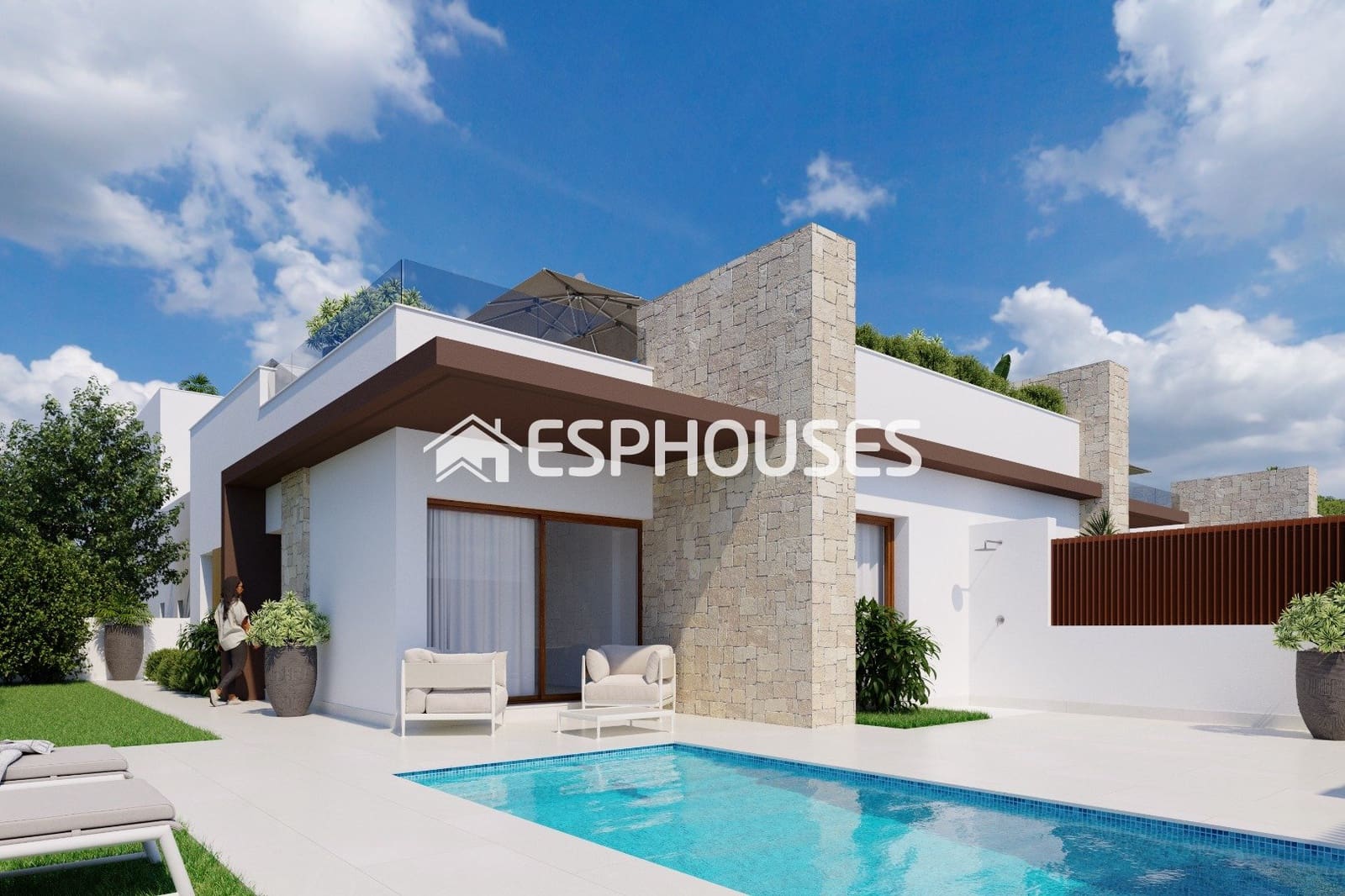 2 quarto Bungalow para venda em Orihuela com piscina garagem - 351 000 € (Ref: 10041987)
