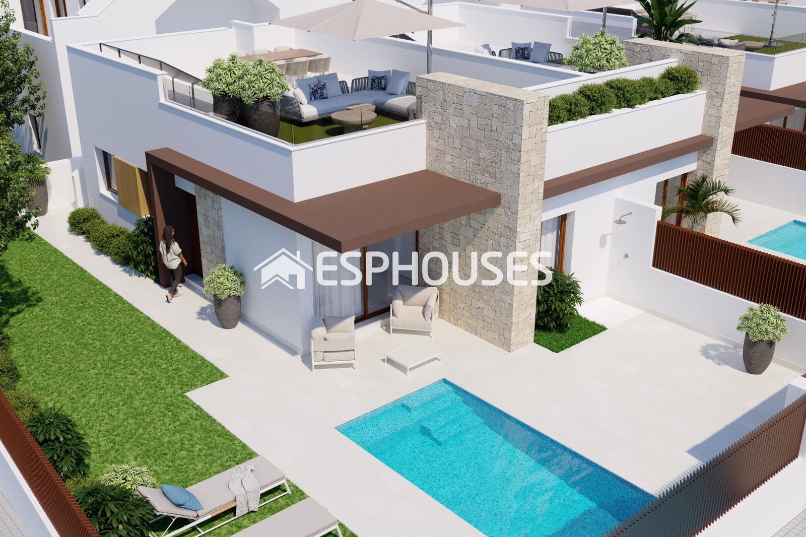 2 quarto Bungalow para venda em Orihuela com piscina garagem - 351 000 € (Ref: 10041987)