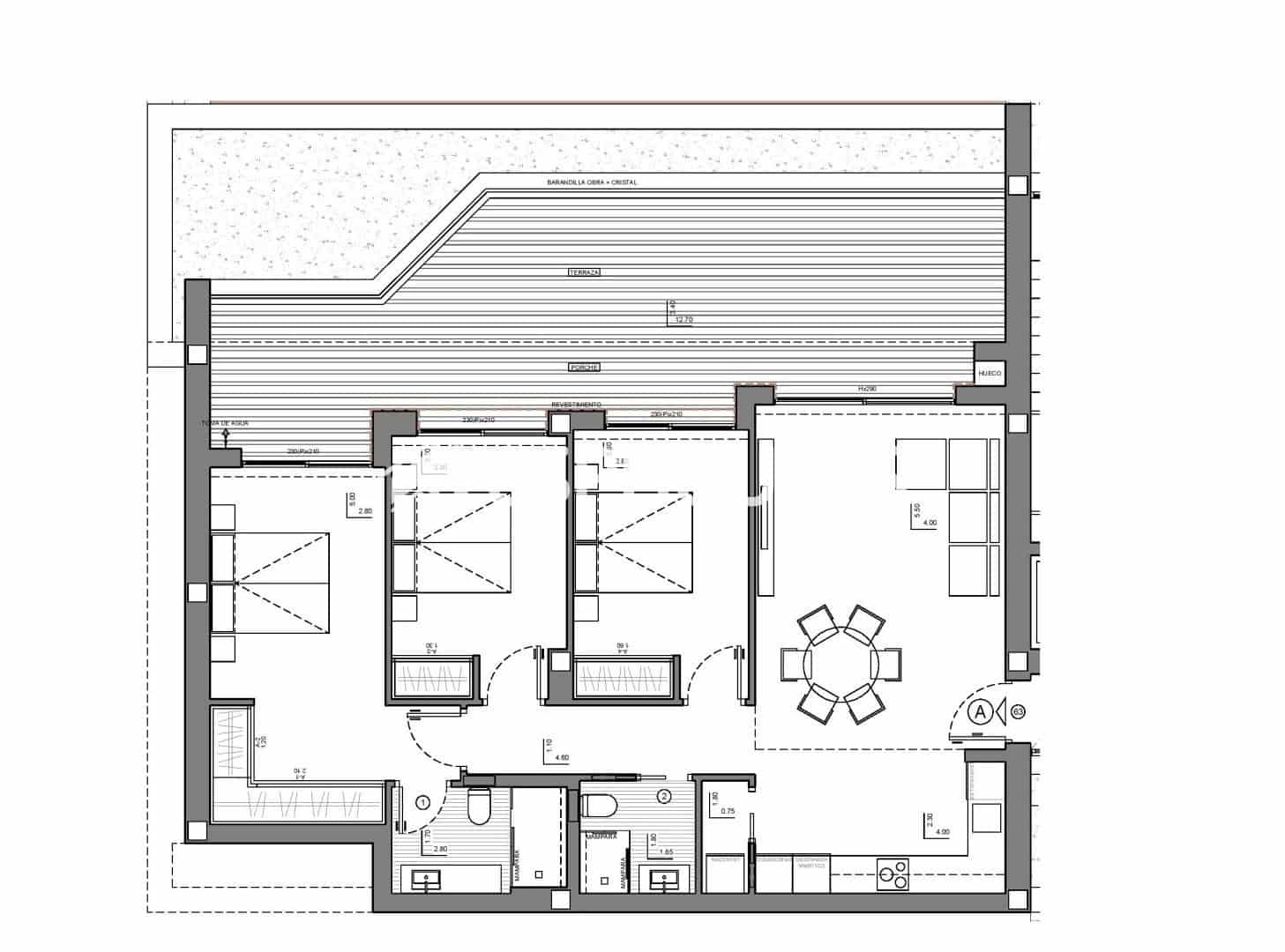 Ático de 3 habitaciones en Benitachell / Benitatxell en venta con piscina - 687.000 € (Ref: 10155506)