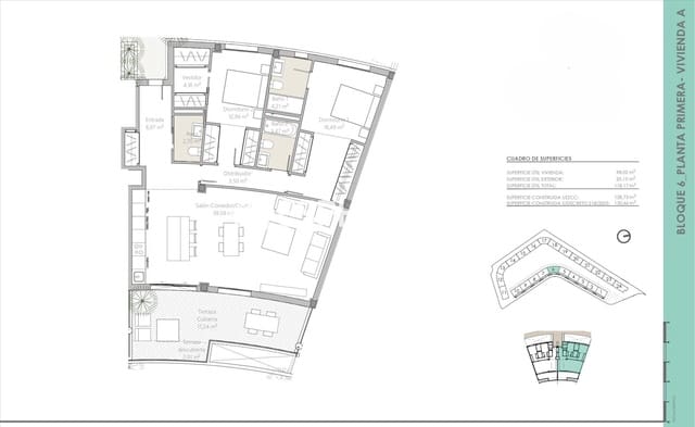 2 sypialnia Penthouse na sprzedaż w Chullera, Manilva z basenem garażem - 363 805 € (Ref: 10155508)