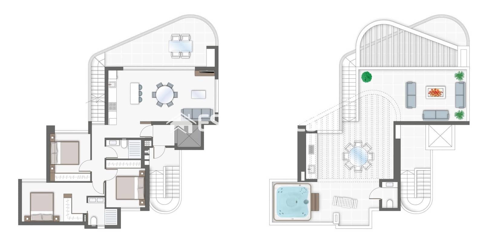 3 slaapkamer Penthouse te koop in Guardamar del Segura met zwembad - € 750.000 (Ref: 10163807)
