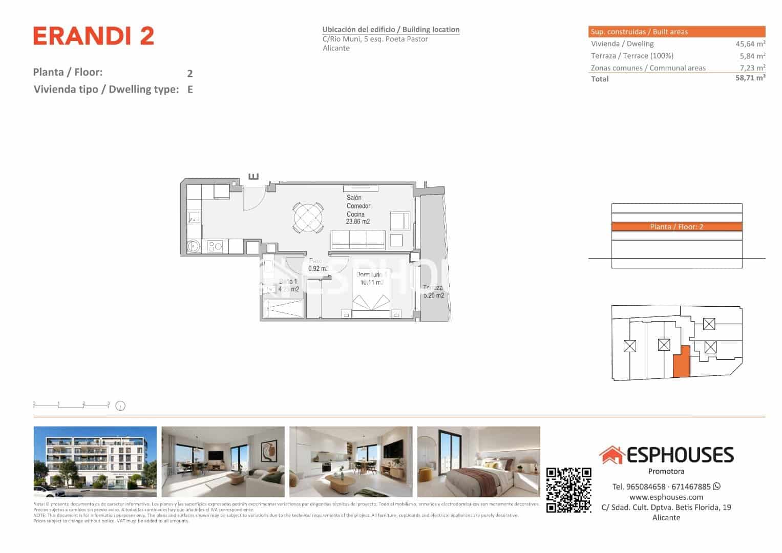 Apartamento de 1 habitación en Alicante / Alacant ciudad en venta con piscina - 186.290 € (Ref: 10165666)