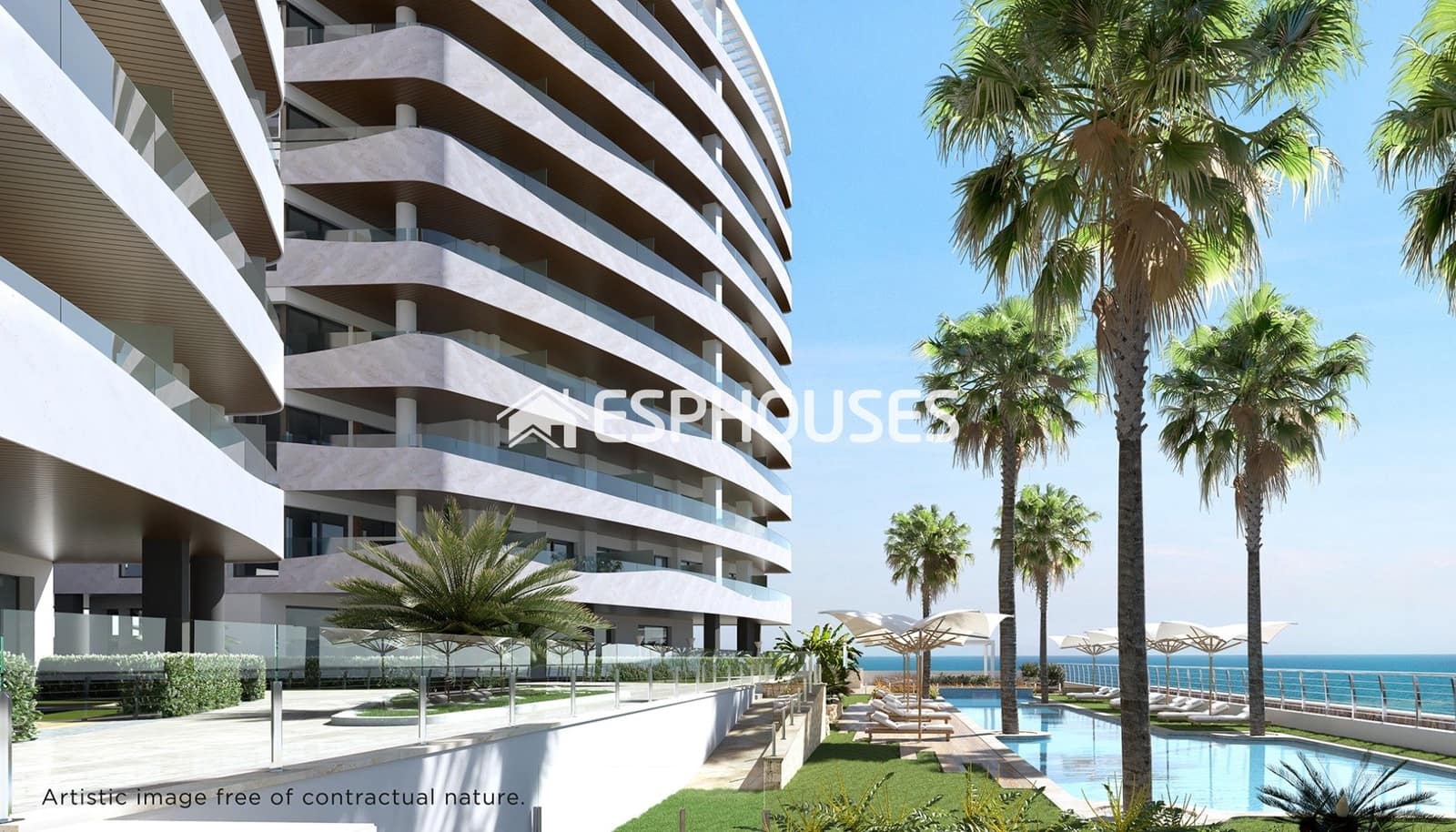 1 soveværelse Lejlighed til salg i La Manga del Mar Menor med swimmingpool garage - € 288.000 (Ref: 10172062)