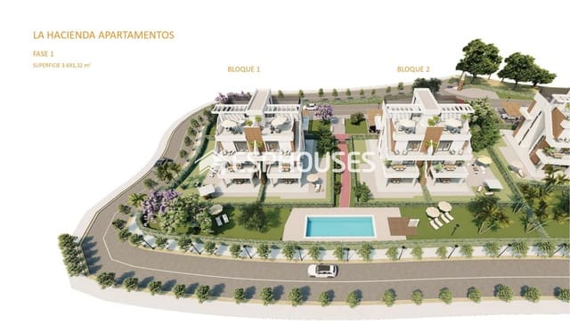 2 makuuhuone Huoneisto myytävänä paikassa Hacienda del Alamo, Fuente Alamo de Murcia mukana uima-altaan 
autotalli - 234 900 € (Ref: 10172064)