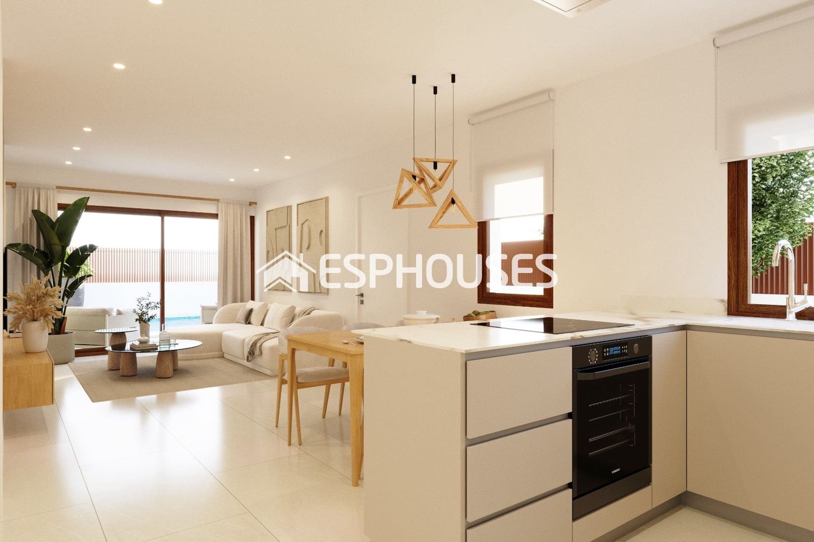 2 sypialnia Dom blizniak na sprzedaż w Vistabella z basenem garażem - 351 000 € (Ref: 10172069)