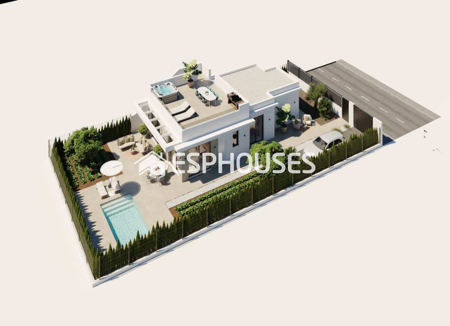 2 sypialnia Willa na sprzedaż w Hacienda del Alamo z basenem garażem - 286 900 € (Ref: 10172072)