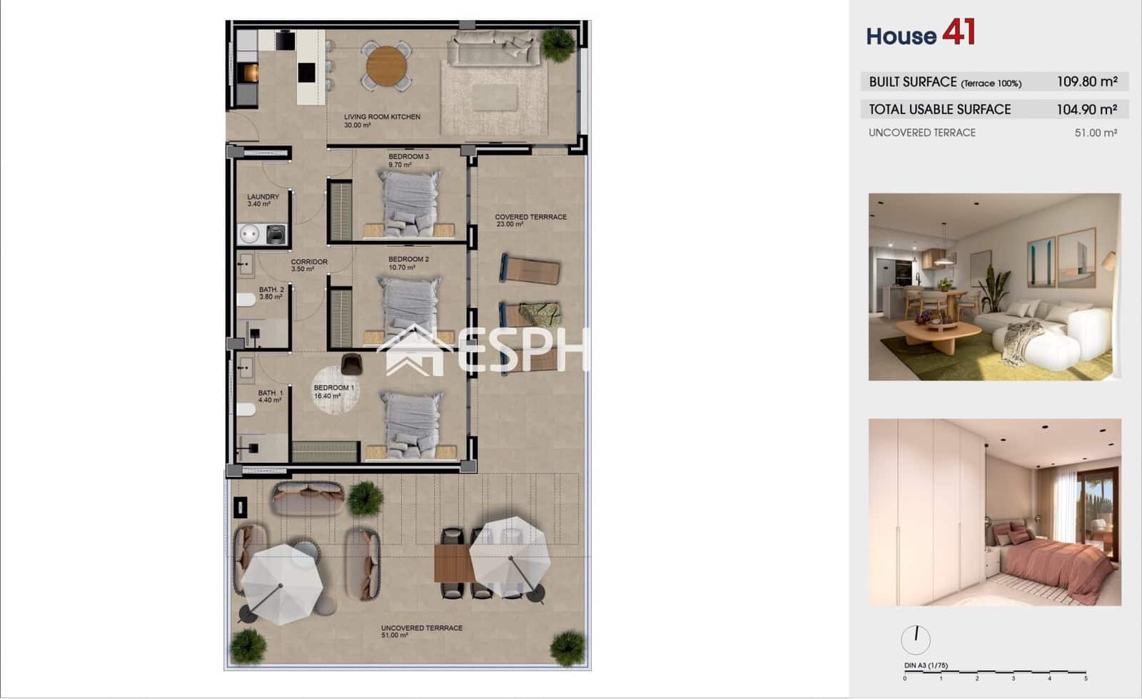 3 quarto Apartamento para venda em Guardamar del Segura com piscina - 499 000 € (Ref: 10179473)