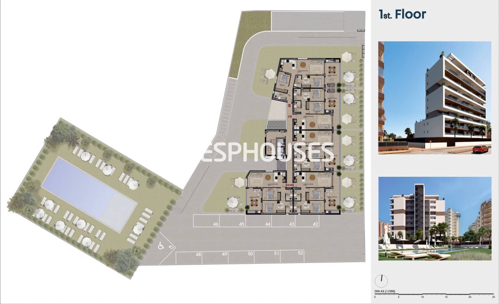 2 sovrum Lägenhet till salu i Guardamar del Segura med pool - 290 000 € (Ref: 10179475)