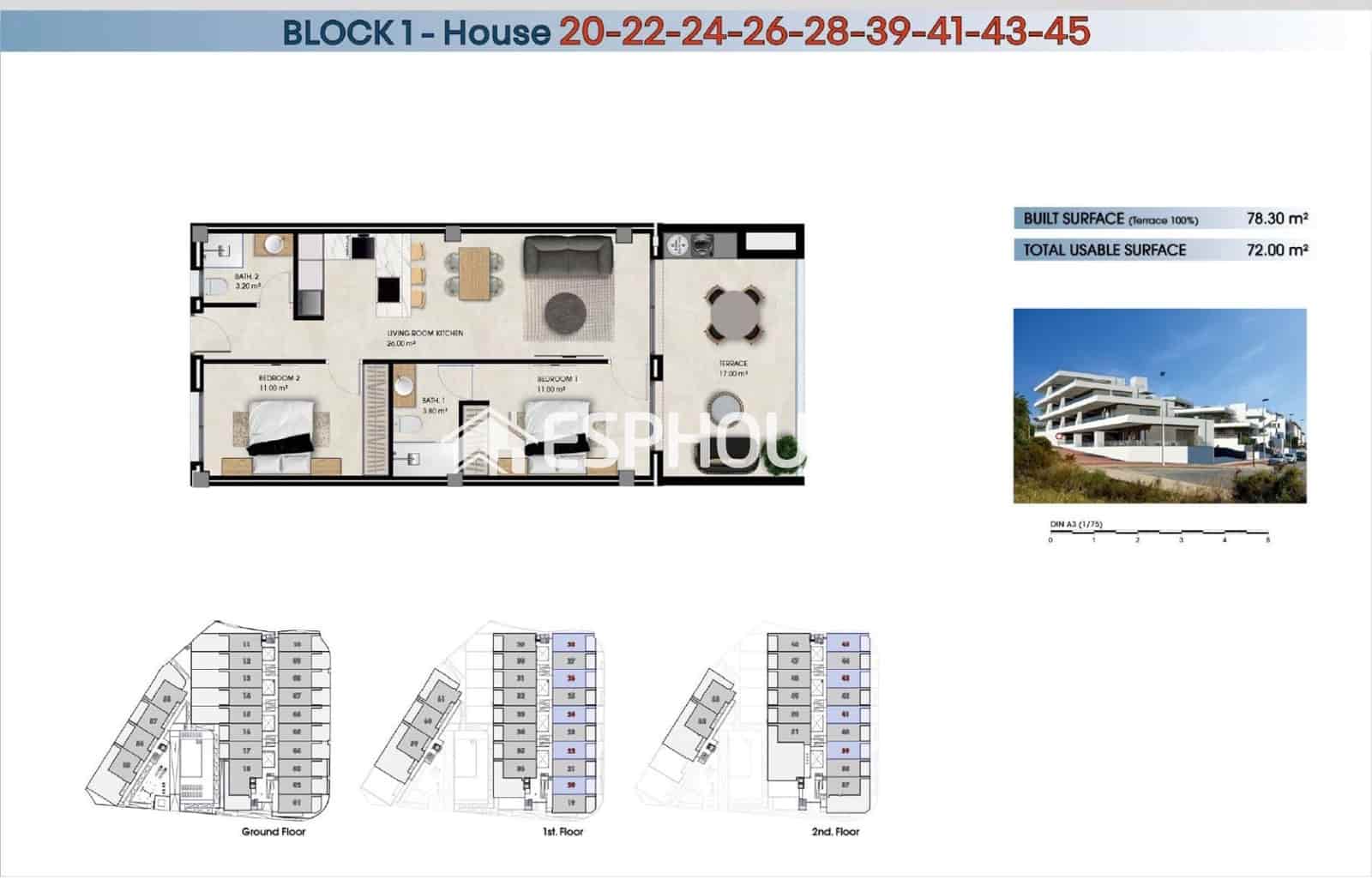 2 soverom Penthouse til salgs i La Marina med svømmebasseng garasje - € 310 000 (Ref: 10185270)