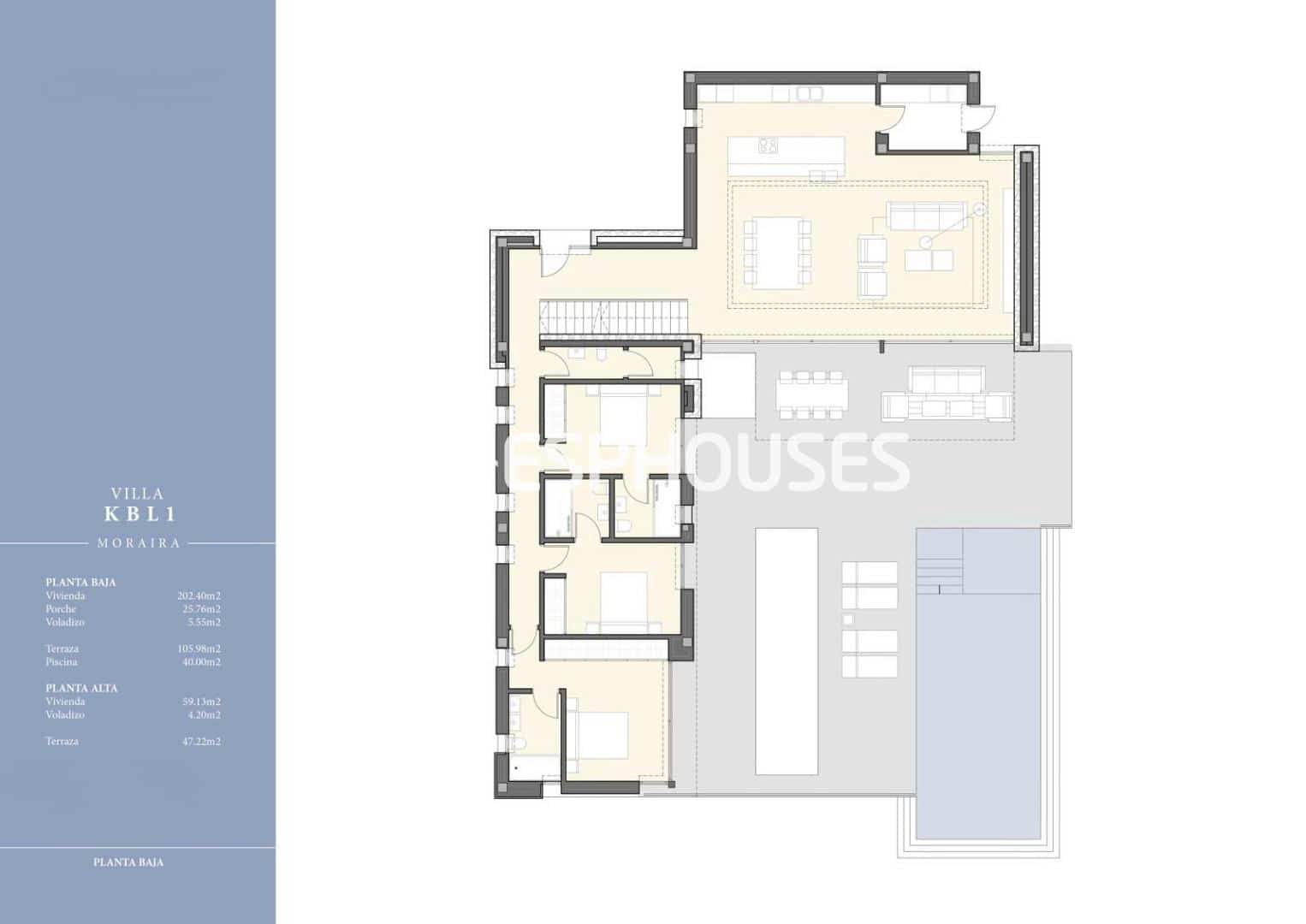 4 chambre Villa/Maison à vendre à Moraira avec piscine garage - 1 750 000 € (Ref: 5879506)