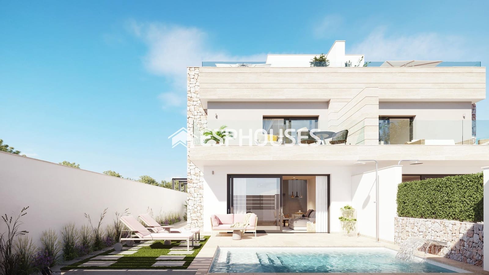 3 chambre Bungalow à vendre à San Pedro del Pinatar avec piscine - 429 000 € (Ref: 6922403)