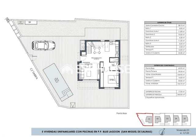 3 slaapkamer Villa te koop in Blue Lagoon met zwembad garage - € 499.900 (Ref: 7275917)