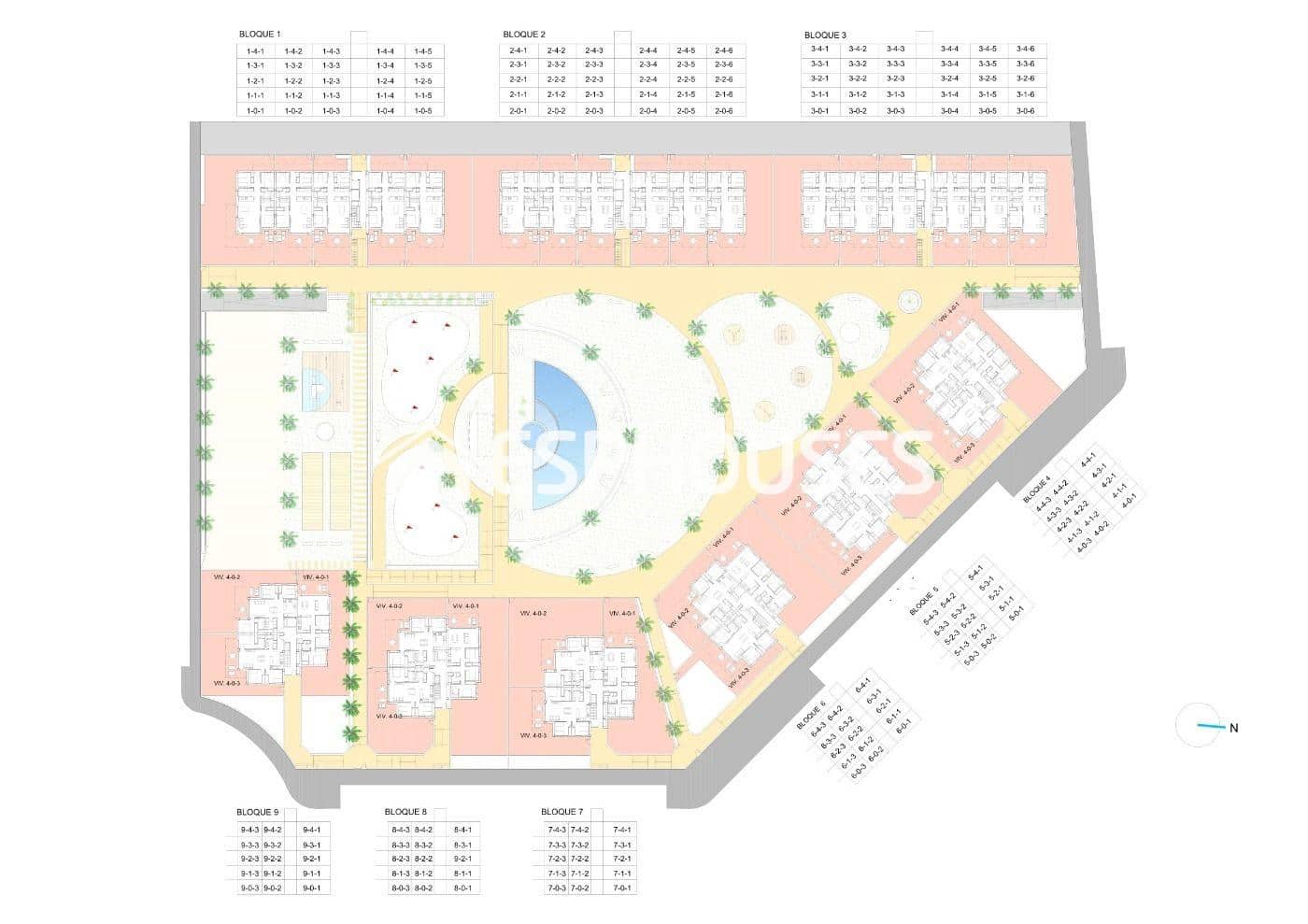 3 makuuhuone Huoneisto myytävänä paikassa Guardamar del Segura mukana uima-altaan 
autotalli - 234 900 € (Ref: 7403714)