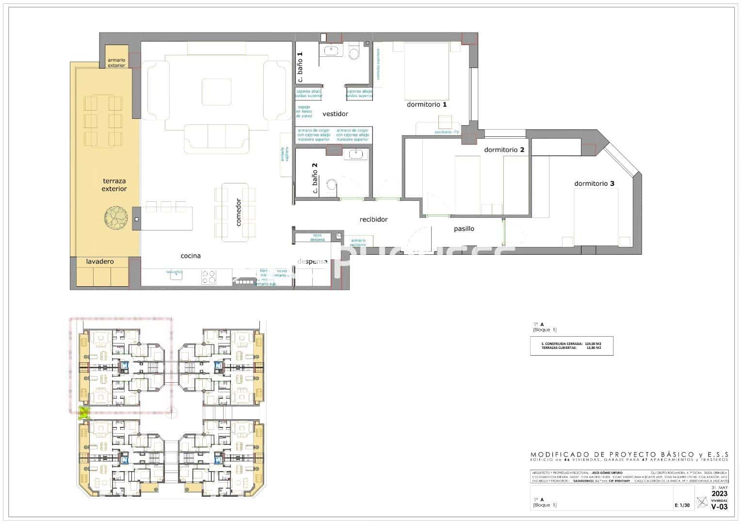 3 soveværelse Lejlighed til salg i Almoradi med swimmingpool garage - € 214.900 (Ref: 7664949)