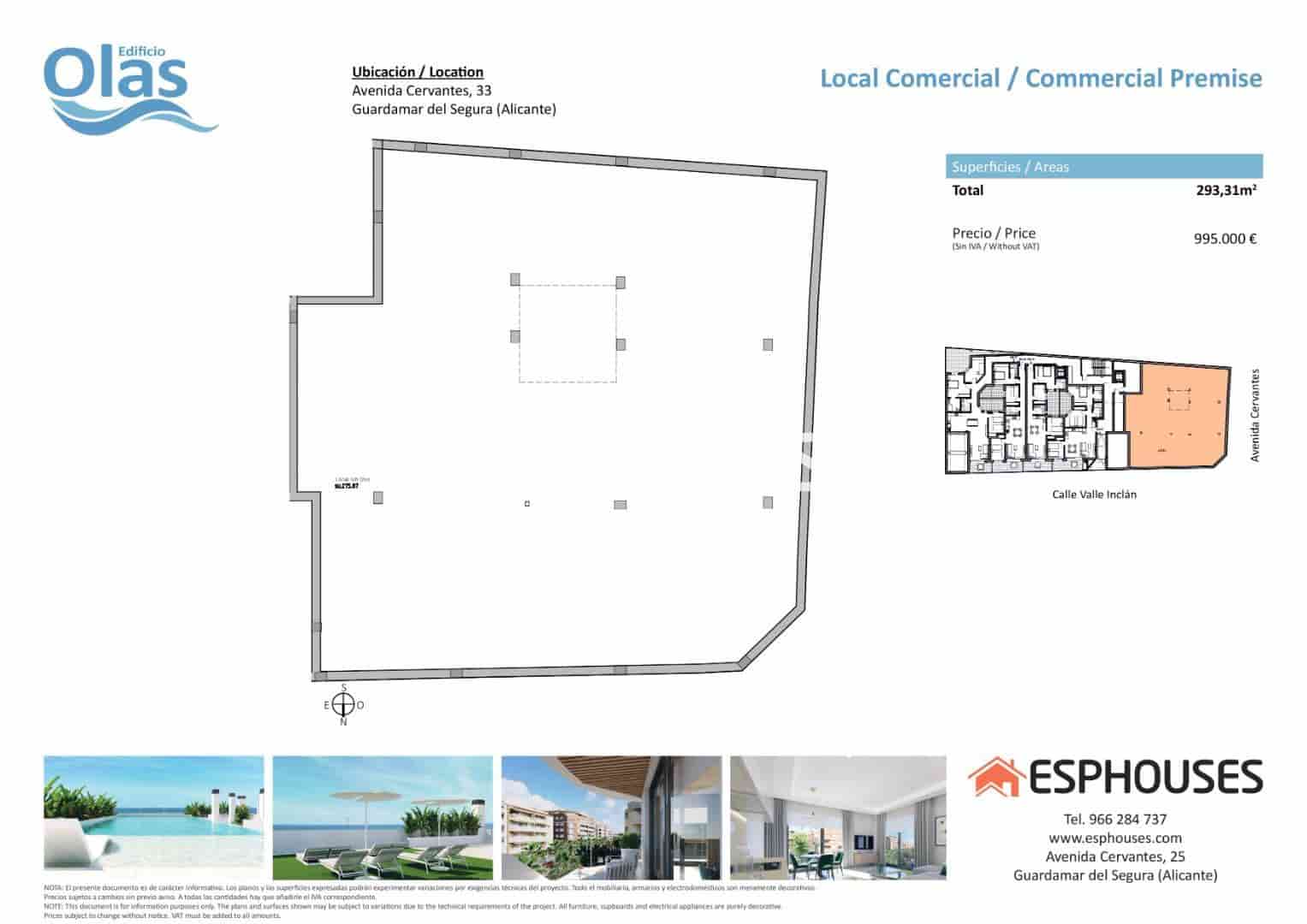 Commercieel te koop in Guardamar del Segura - € 995.000 (Ref: 7664953)