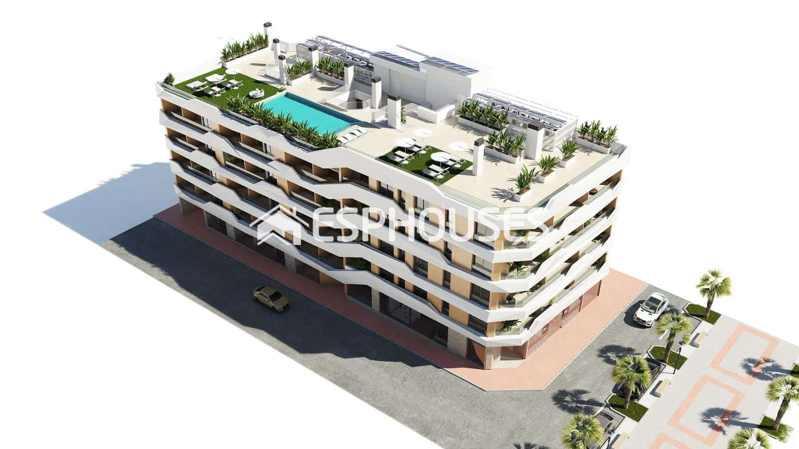 2 chambre Appartement à vendre à Guardamar del Segura avec piscine - 319 500 € (Ref: 7664961)