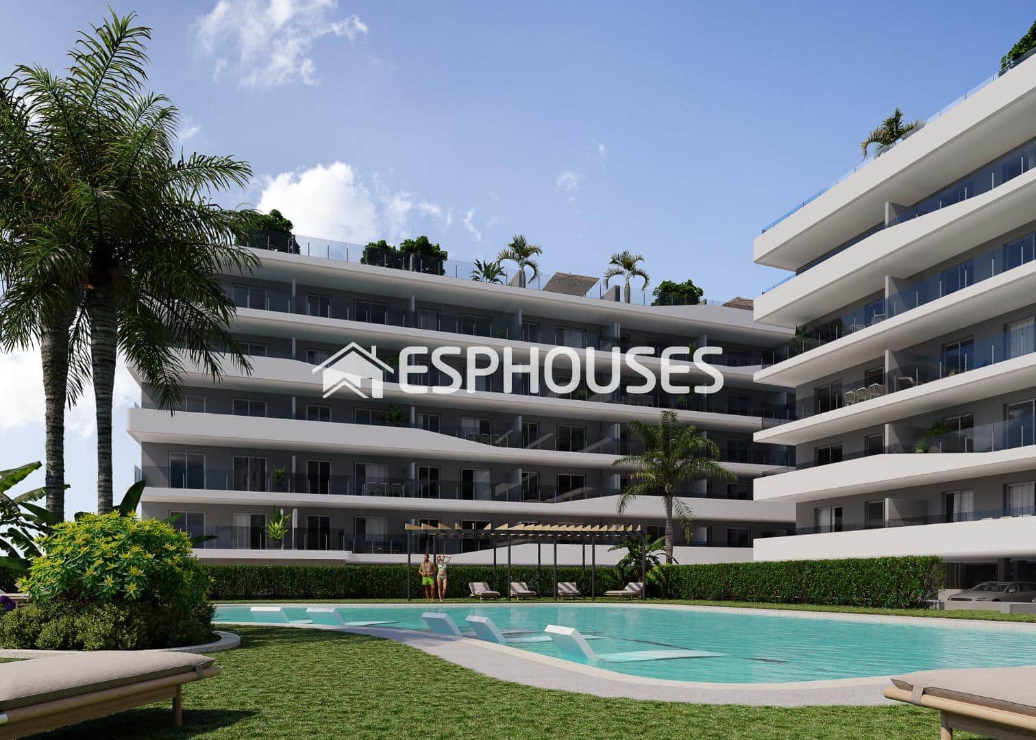 2 sovrum Lägenhet till salu i Santa Pola med pool garage - 420 000 € (Ref: 7738363)