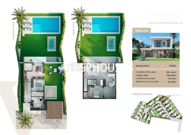 4 slaapkamer Villa te koop in San Juan de Alicante / Sant Joan d'Alacant met zwembad garage - € 664.000 (Ref: 7798194)