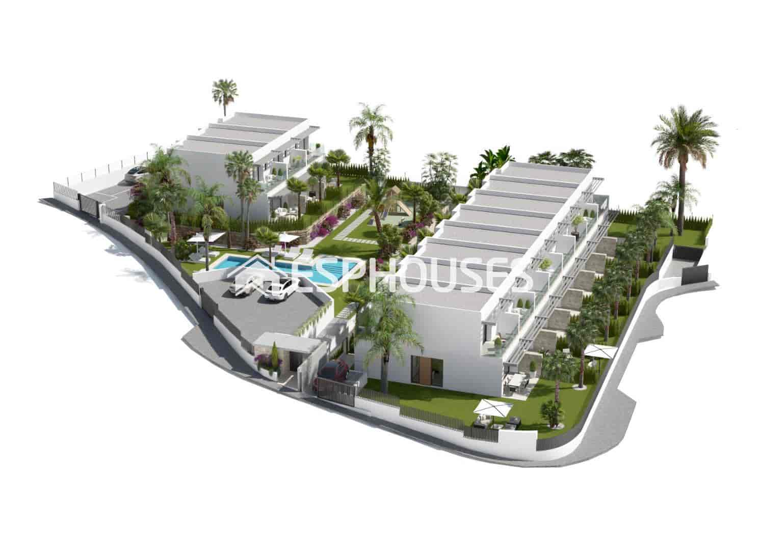 3 soveværelse Bungalow til salg i Finestrat med swimmingpool garage - € 495.000 (Ref: 8001020)